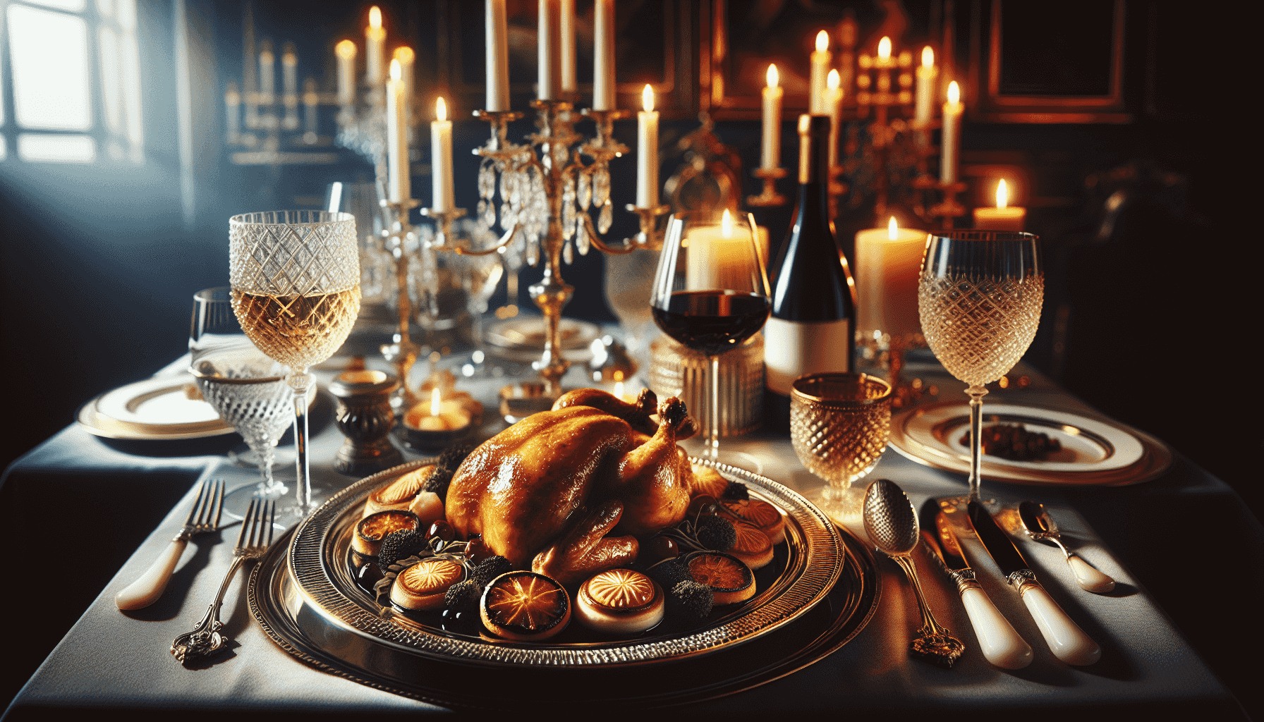 Plat gastronomique avec poulet de Poulet Prestige